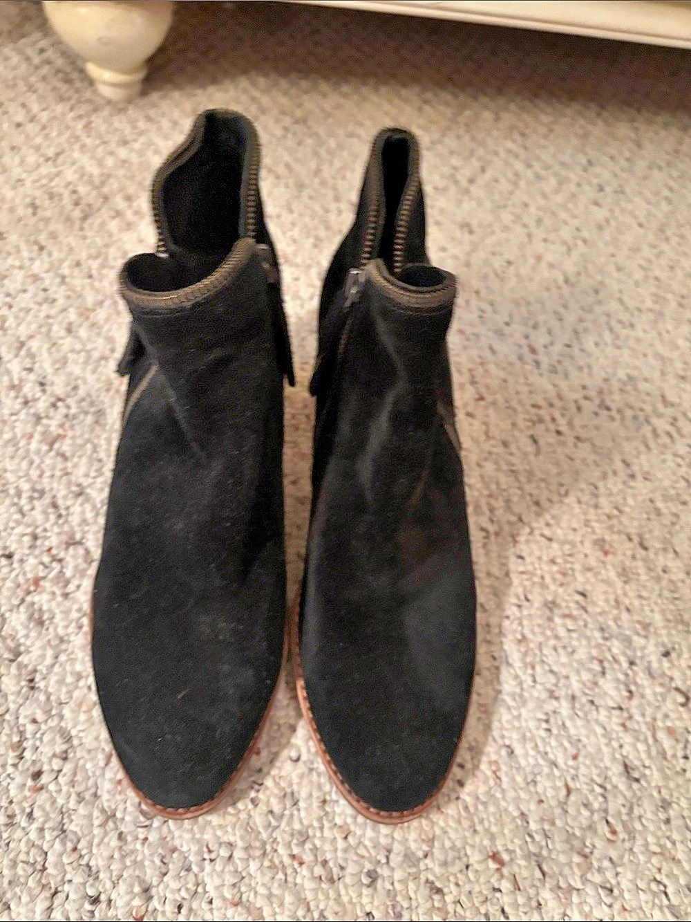 Dolce Vita Black Suede Ankle Booties